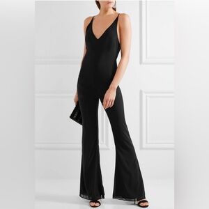 EUC Haney- Gloria Stretch Silk Crepe De Chine Jumpsuit. Size 0